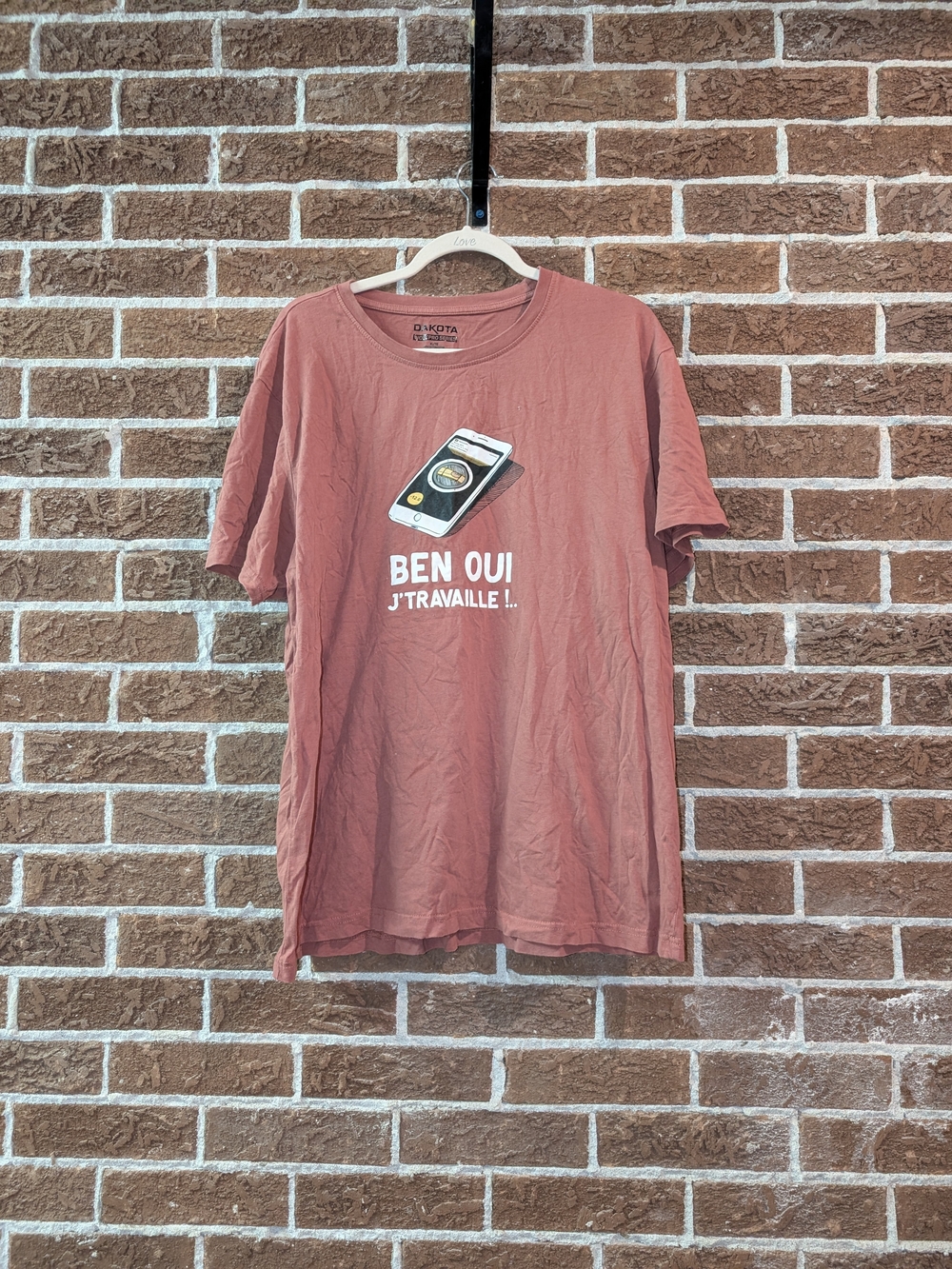 Men's Dusty Rose Graphic Tee - Ben Oui Print